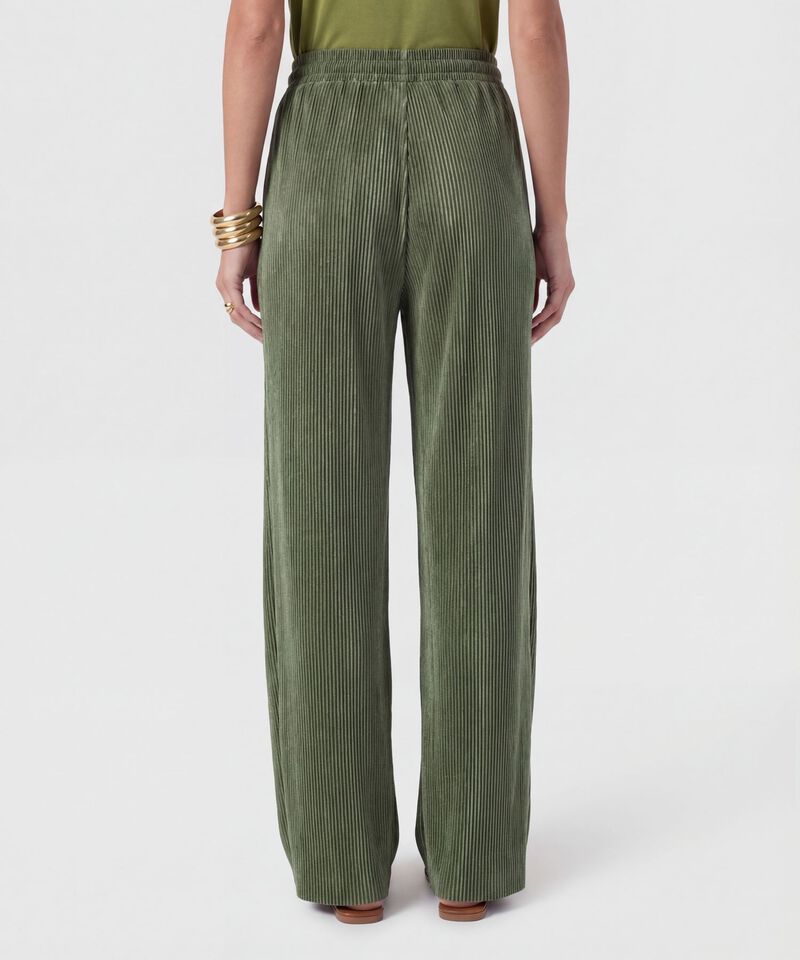 Pantal&oacute;n Wide Leg Plisado Para Mujer