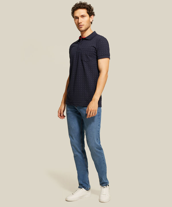 Polo Corte Slim Fit Blanco