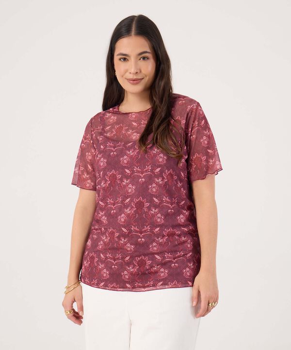 Camiseta Valiana Manga Corta Para Mujer image number null