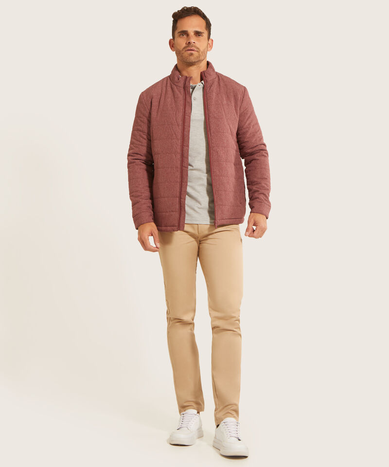 Chaqueta Acolchada Con Tejido Preteñido