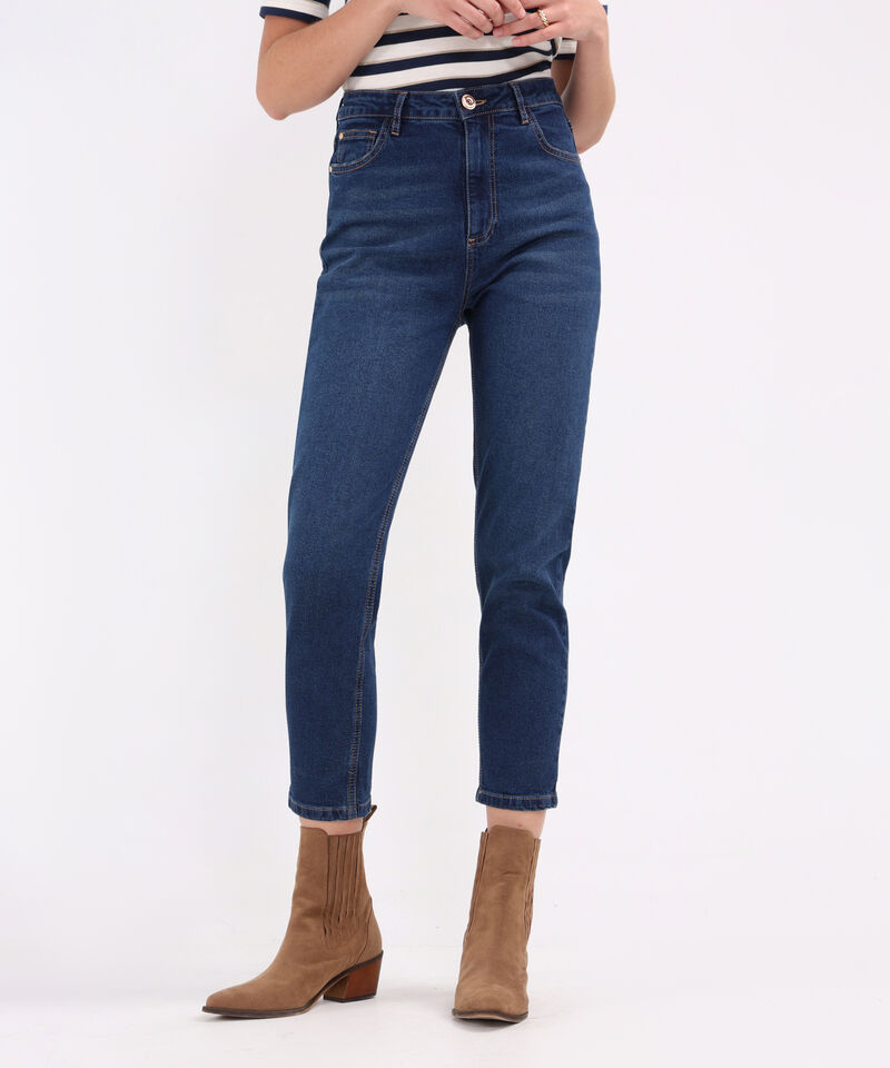 Jean Mom Stretch Tono Medio