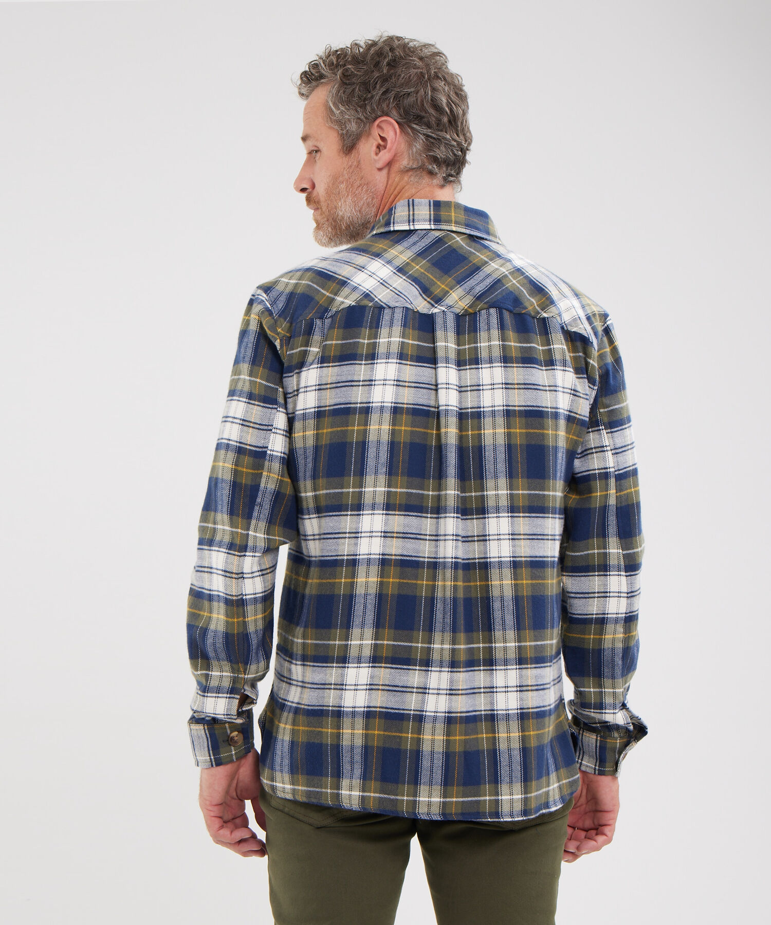 Camisa De Cuadros Con Bolsillos De Tapa