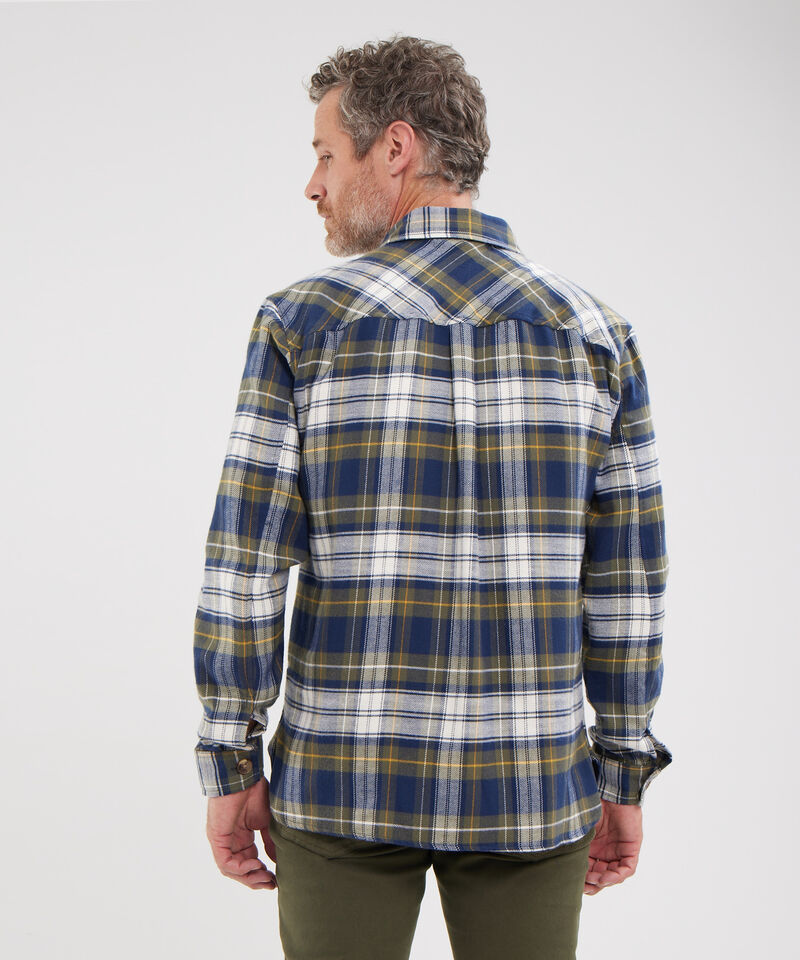 Camisa De Cuadros Con Bolsillos De Tapa