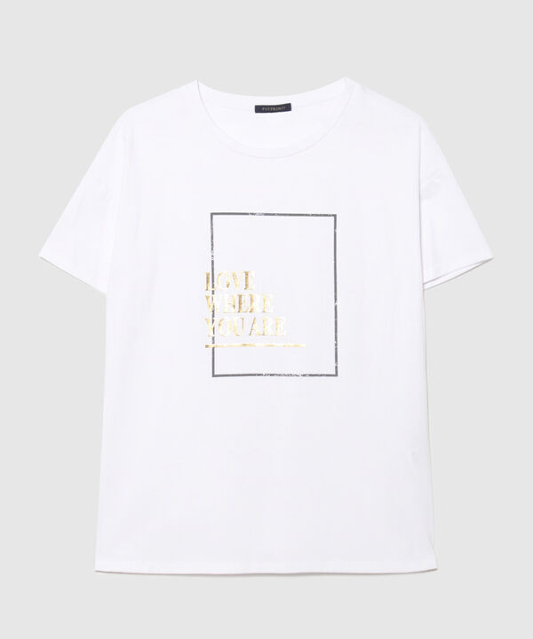 Camiseta Manga Corta Corrida Con Screen En Frente