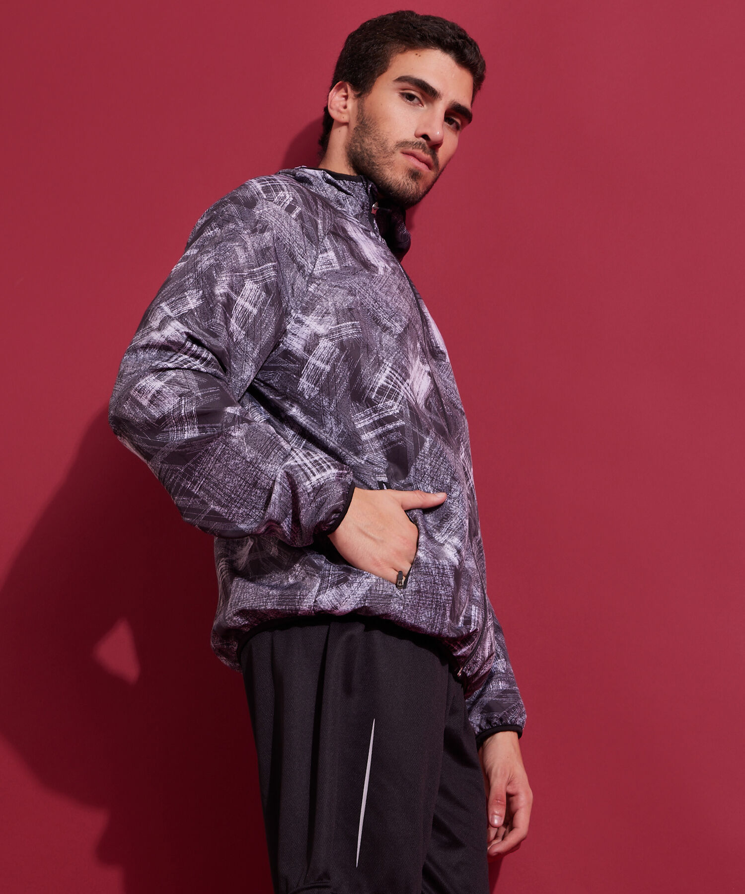 Chaqueta Deportiva Bolsillo En Costados
