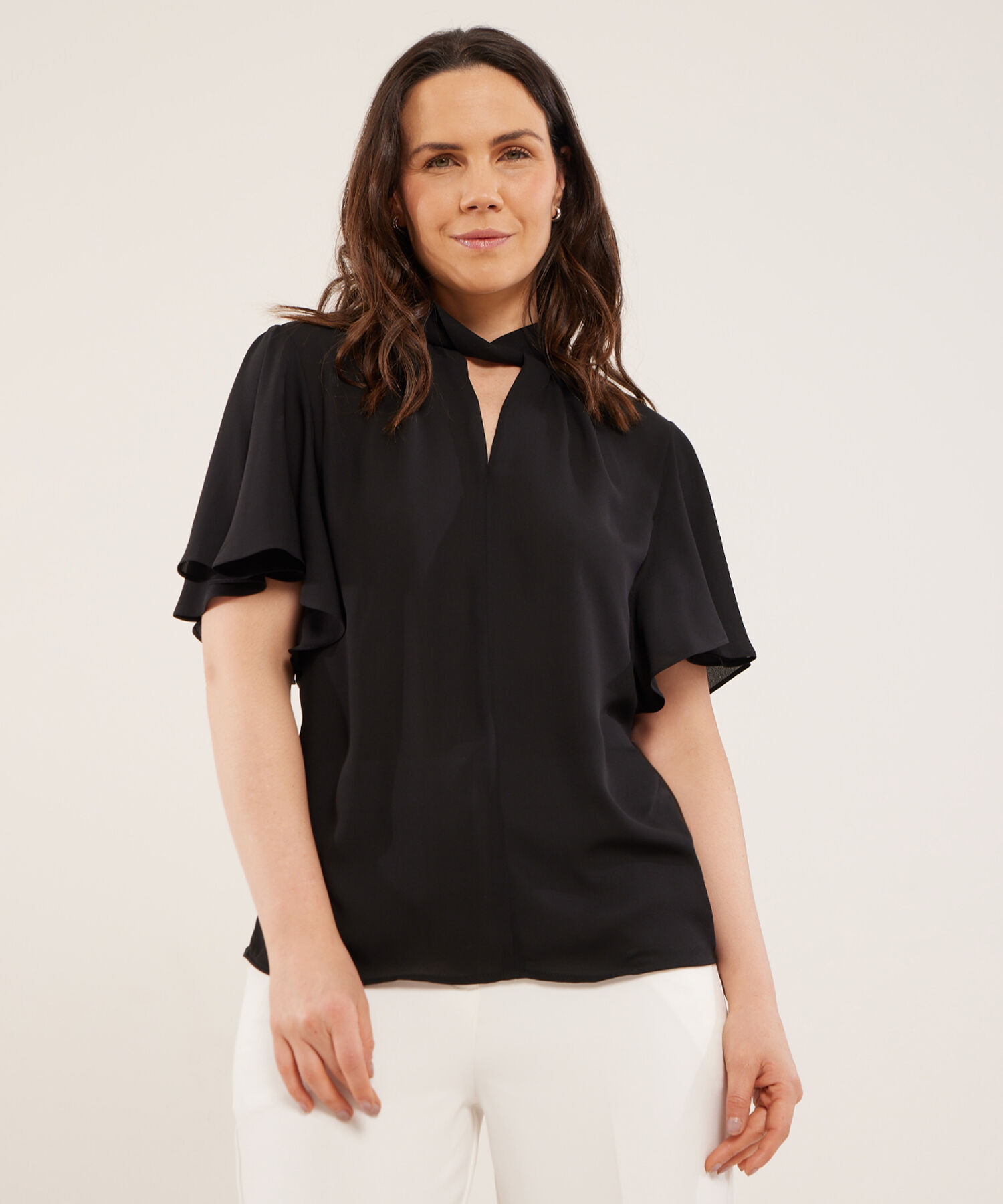 Blusa con Escote Drapeado en V Compra ahora Patprimo