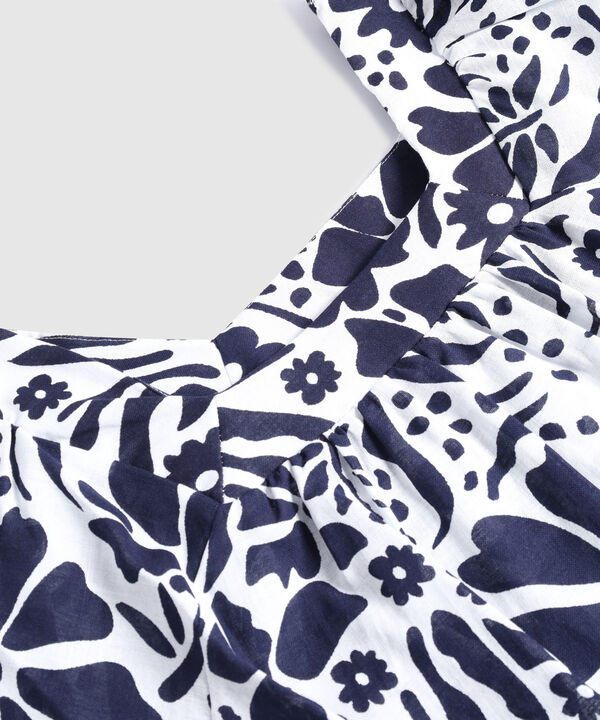 Blusa De Mujer Escote Cuadrado Estampado Floral image number null