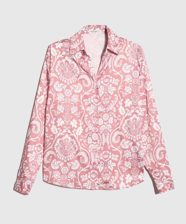 Camisa Satinada Estampada