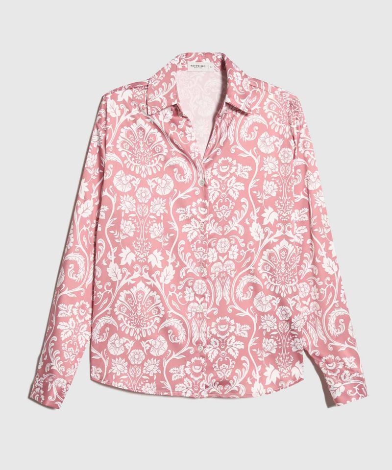Camisa Satinada Estampada