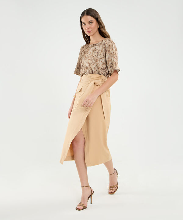Blusa Manga Corta Para Mujer image number null