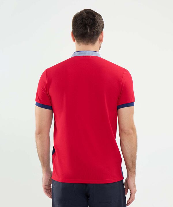 Polo Cuello Mao en Bloques