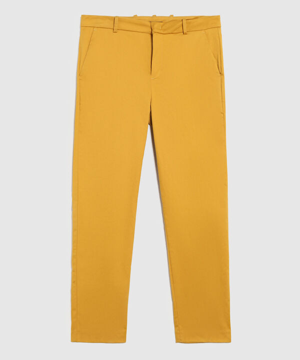 Pantal&oacute;n Chino Unicolor Para Mujer image number null