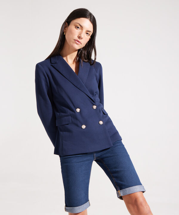 Blazer Cruzado con Solapas