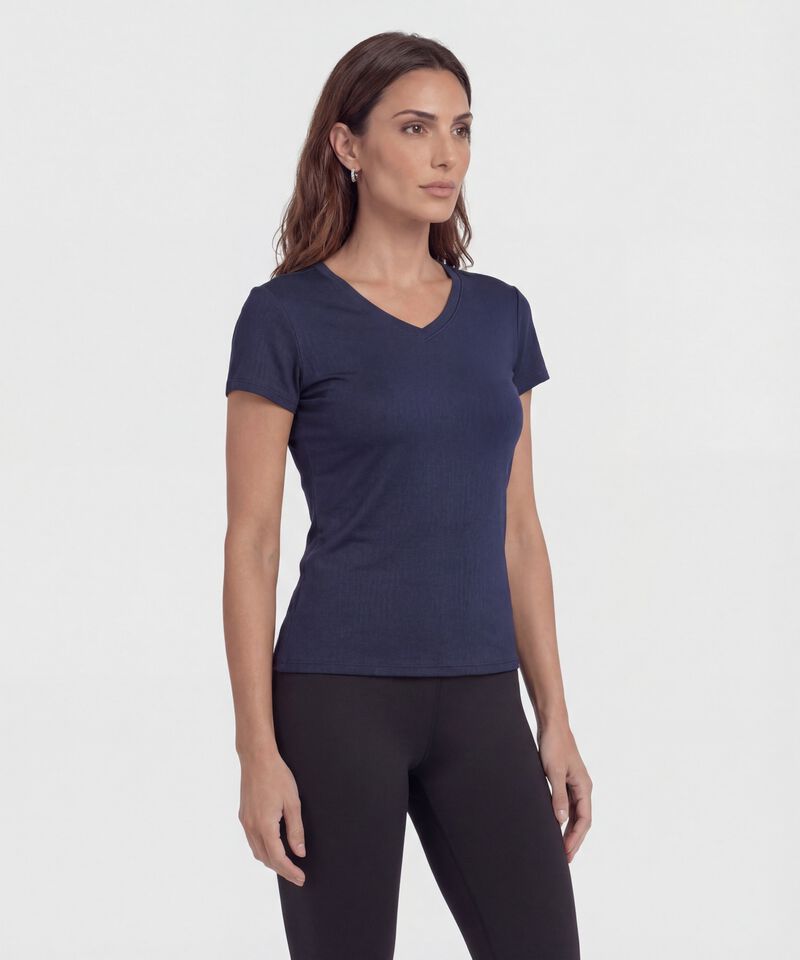 Camiseta Unicolor Texturizada