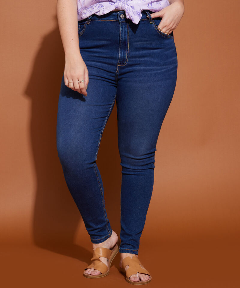 Jean Skinny Tono Azul Oscuro Medio
