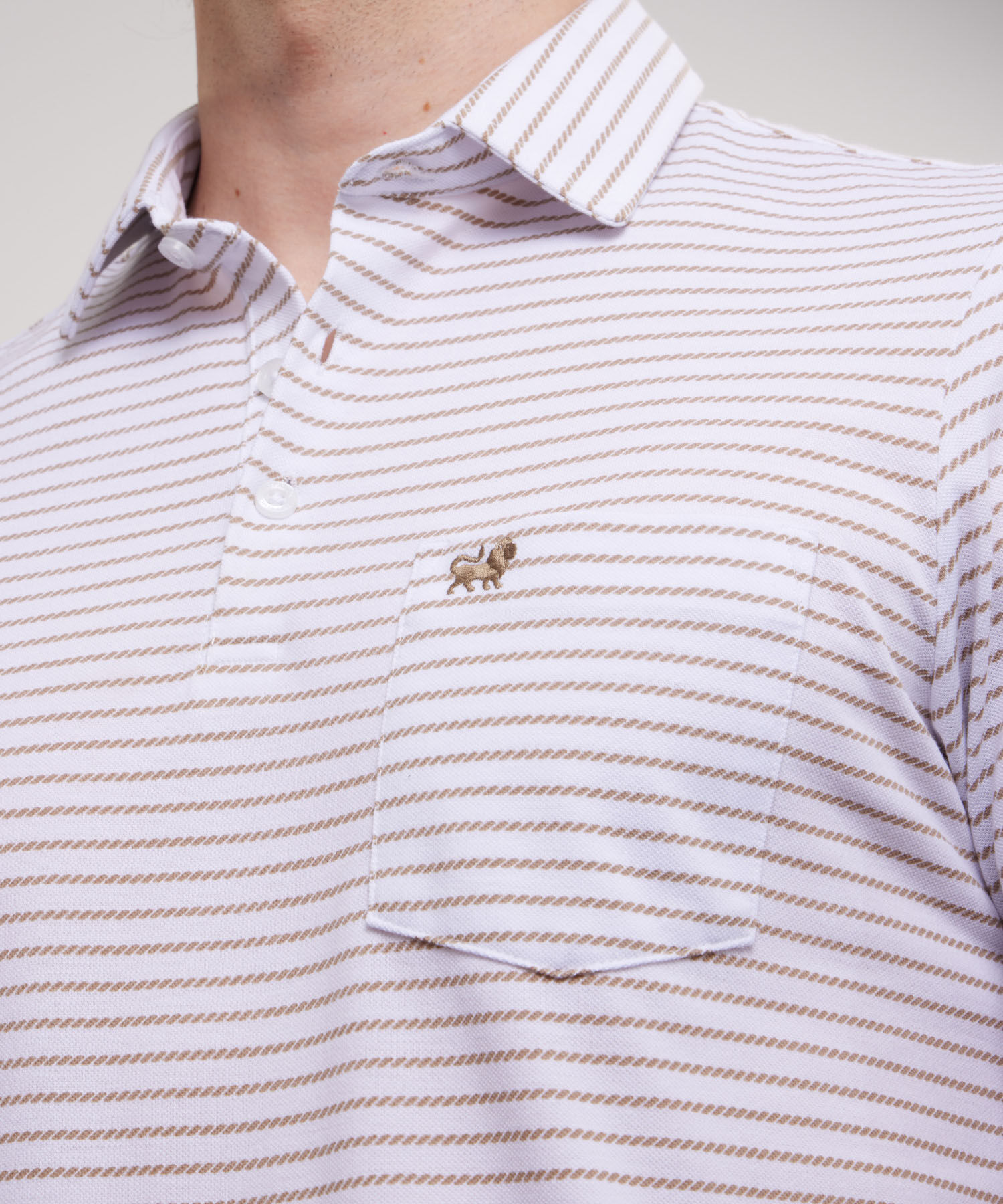 Polo Estampada Silueta Regular