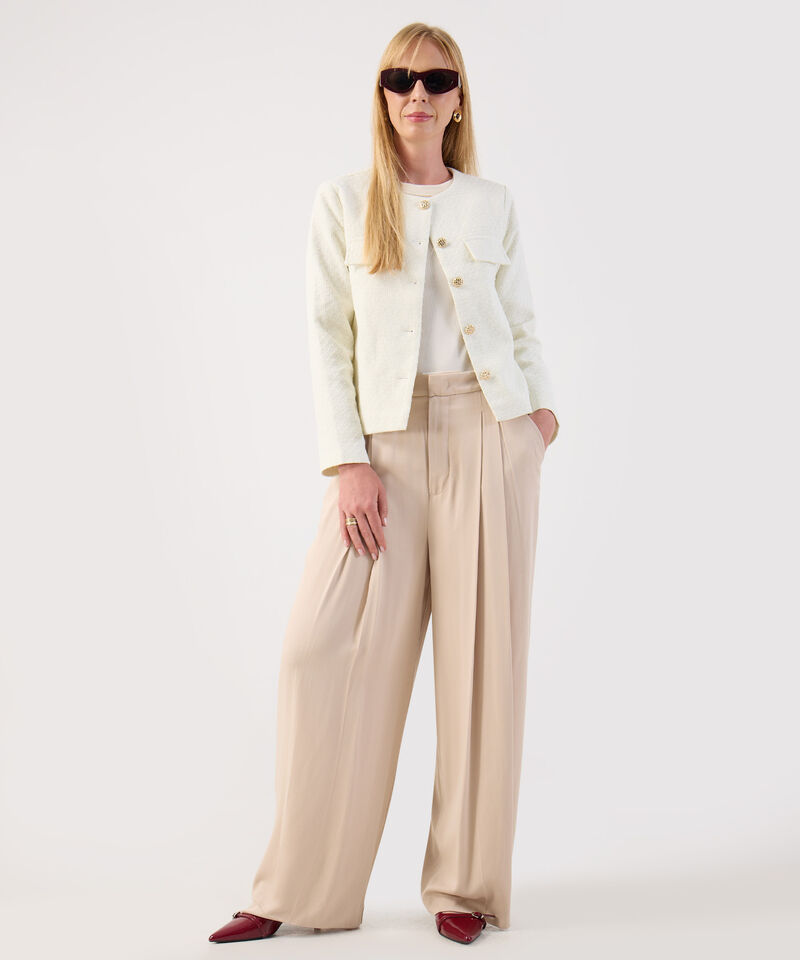 Chaqueta de Textura Estilo Clásico