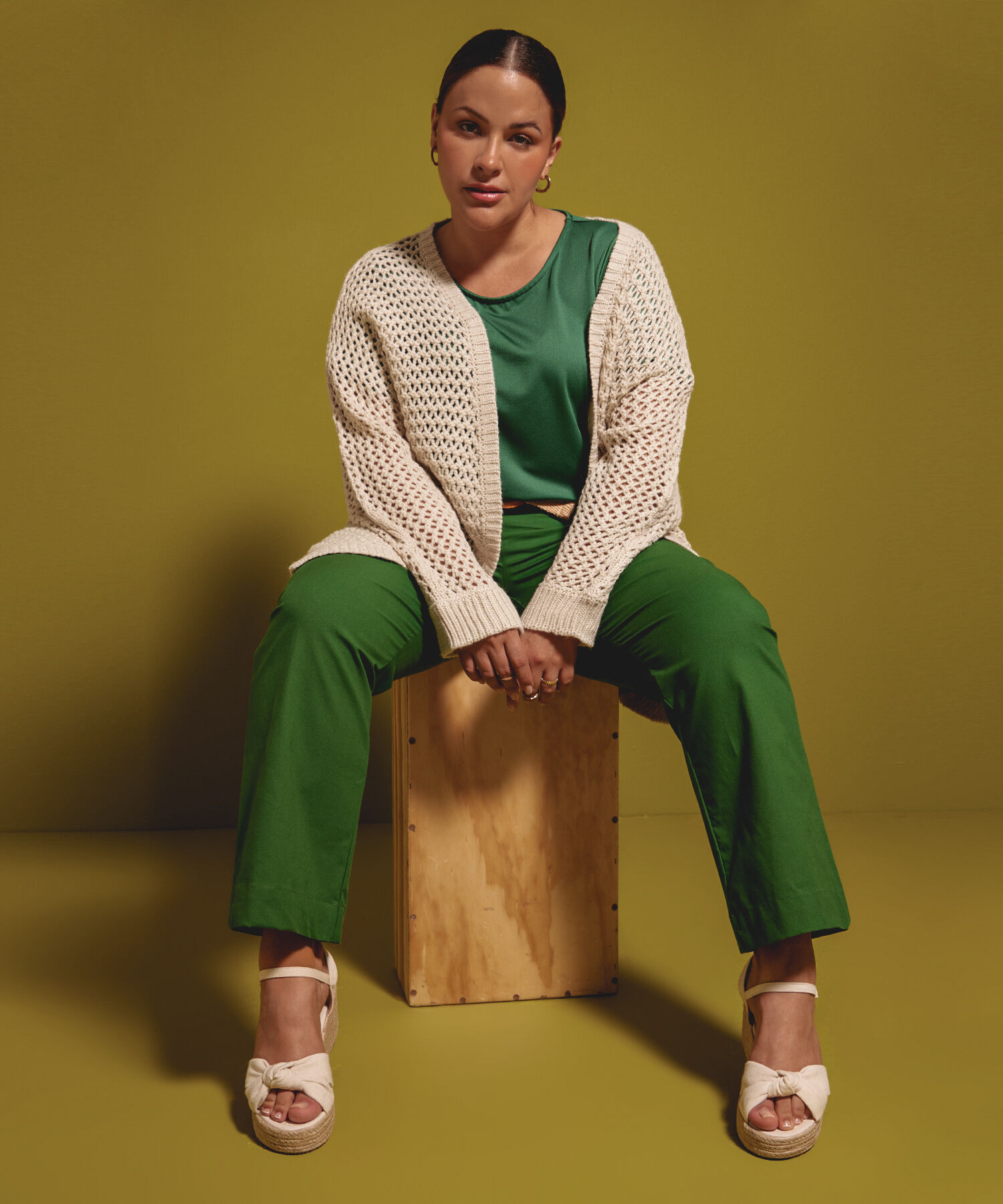 Pantalón Capri con Cinturón