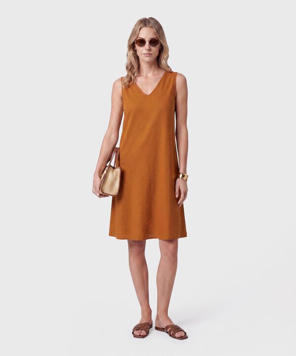 Vestido Casual Con Escote En V Para Mujer image number null