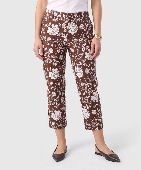 Pantal&oacute;n Capri Estampado Para Mujer image number null