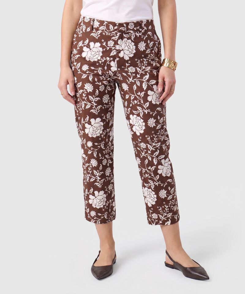 Pantal&oacute;n Capri Estampado Para Mujer