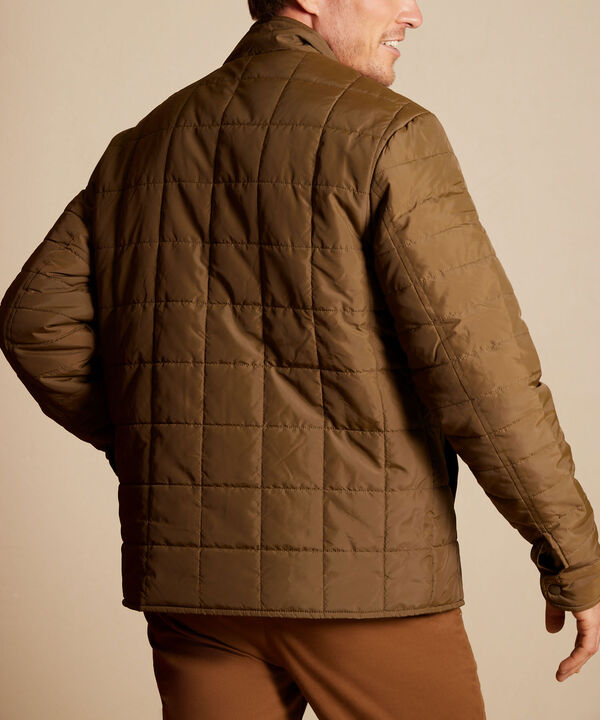 Chaqueta Acolchada Con Bolsillos De Parche