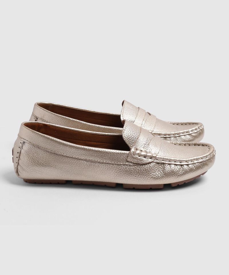 Mocasín Estilo Driver Para Mujer Con Acabado Brillante
