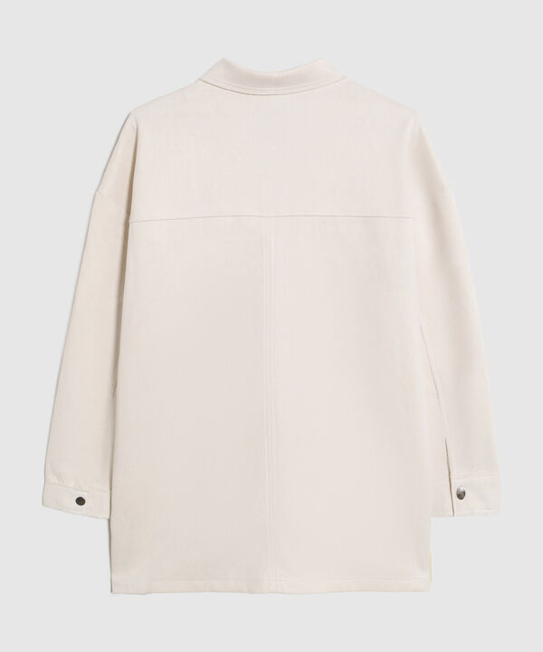 Chaqueta Tipo Sobrecamisa Con Bolsillos Mujer Curvy