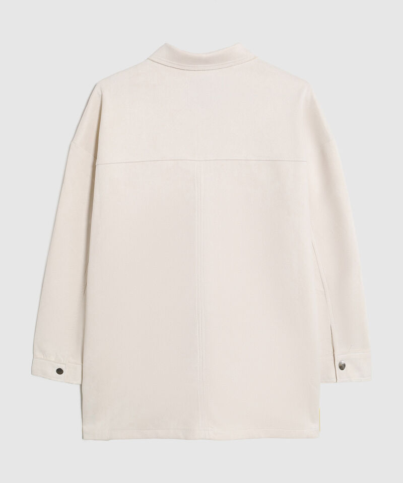 Chaqueta Tipo Sobrecamisa Con Bolsillos Mujer Curvy