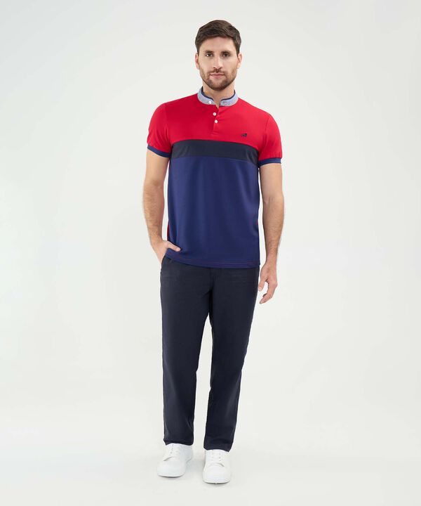 Polo Cuello Mao en Bloques image number null