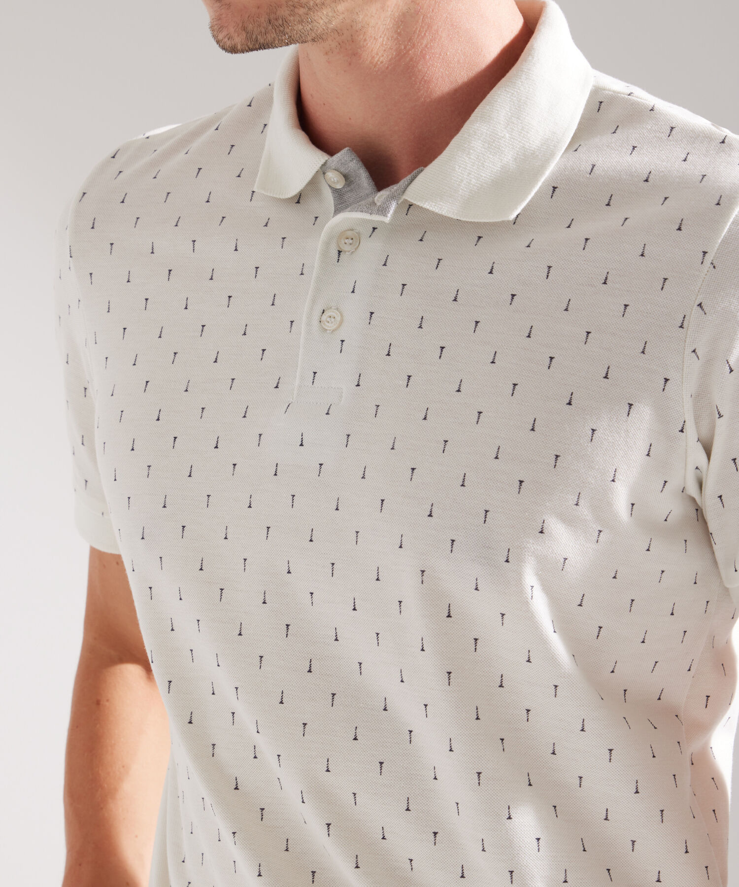 Polo Manga Corta Estampada