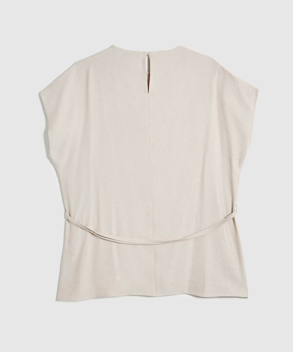 Blusa con cinturon para mujer curvy