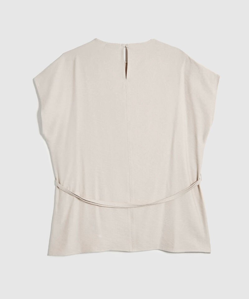 Blusa con cinturon para mujer curvy