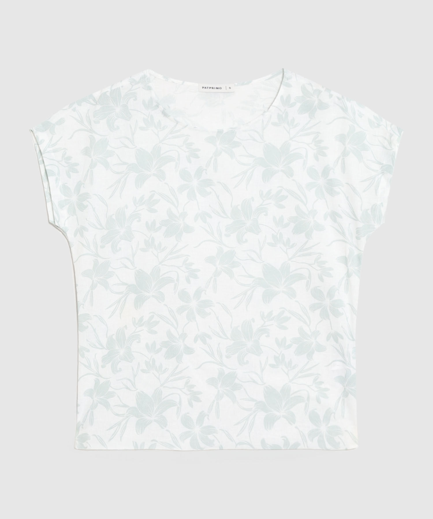 Blusa Estampada, Manga Corta Corrida