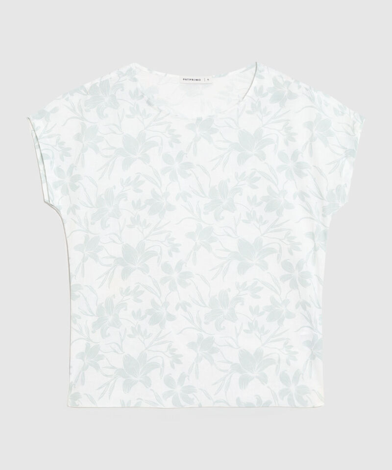 Blusa Estampada, Manga Corta Corrida