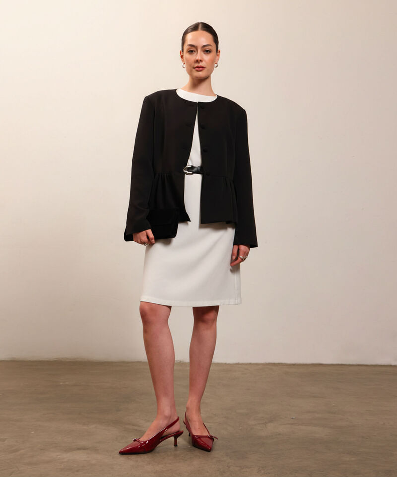 Vestido Midi De Corte Recto Para Mujer