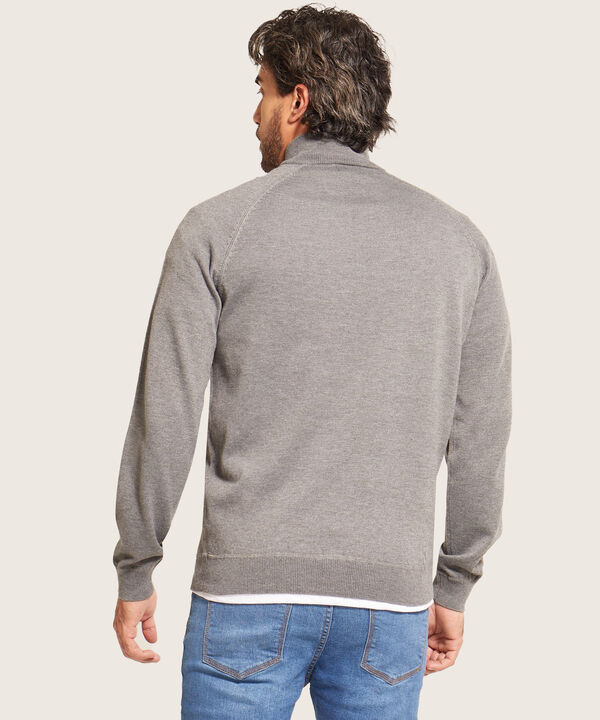 Saco Cuello Alto Con Cremallera