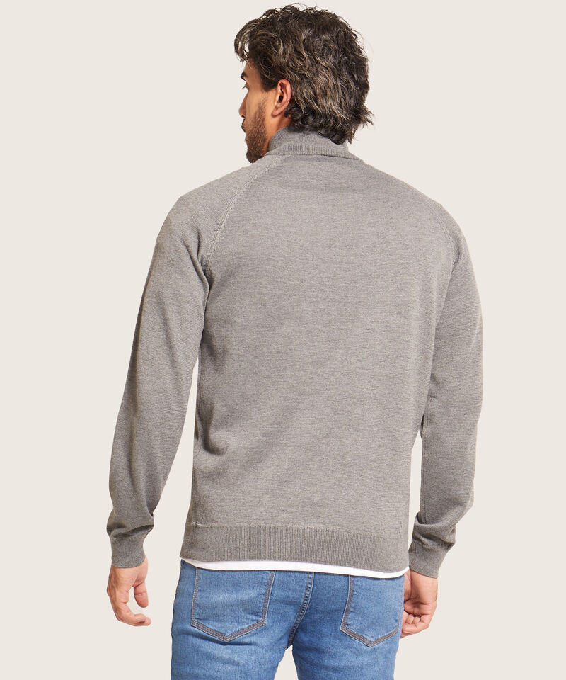 Saco Cuello Alto Con Cremallera