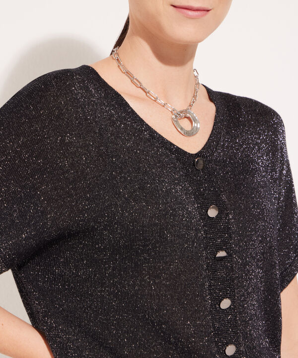 Blusa Tejida con Escote en V