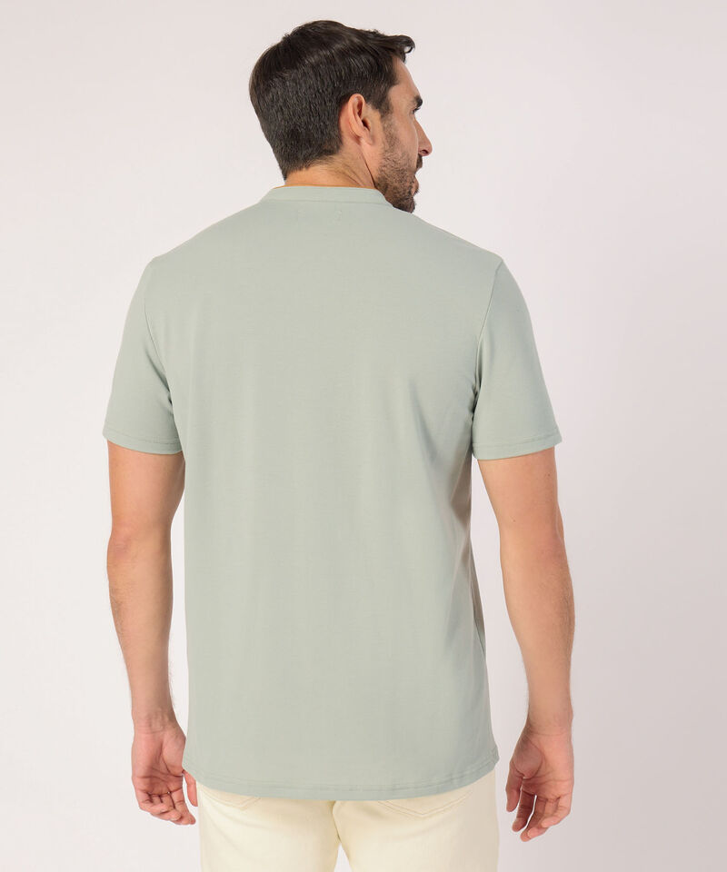 Polo Unicolor Cuello Mao 