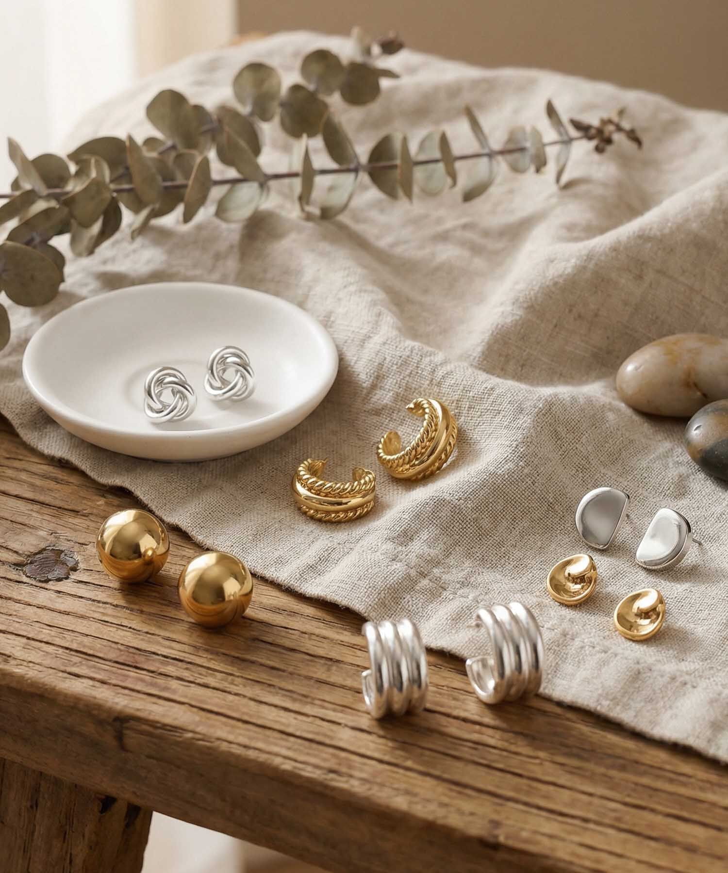 Set X6 Pares De Aretes De Moda Para Mujer