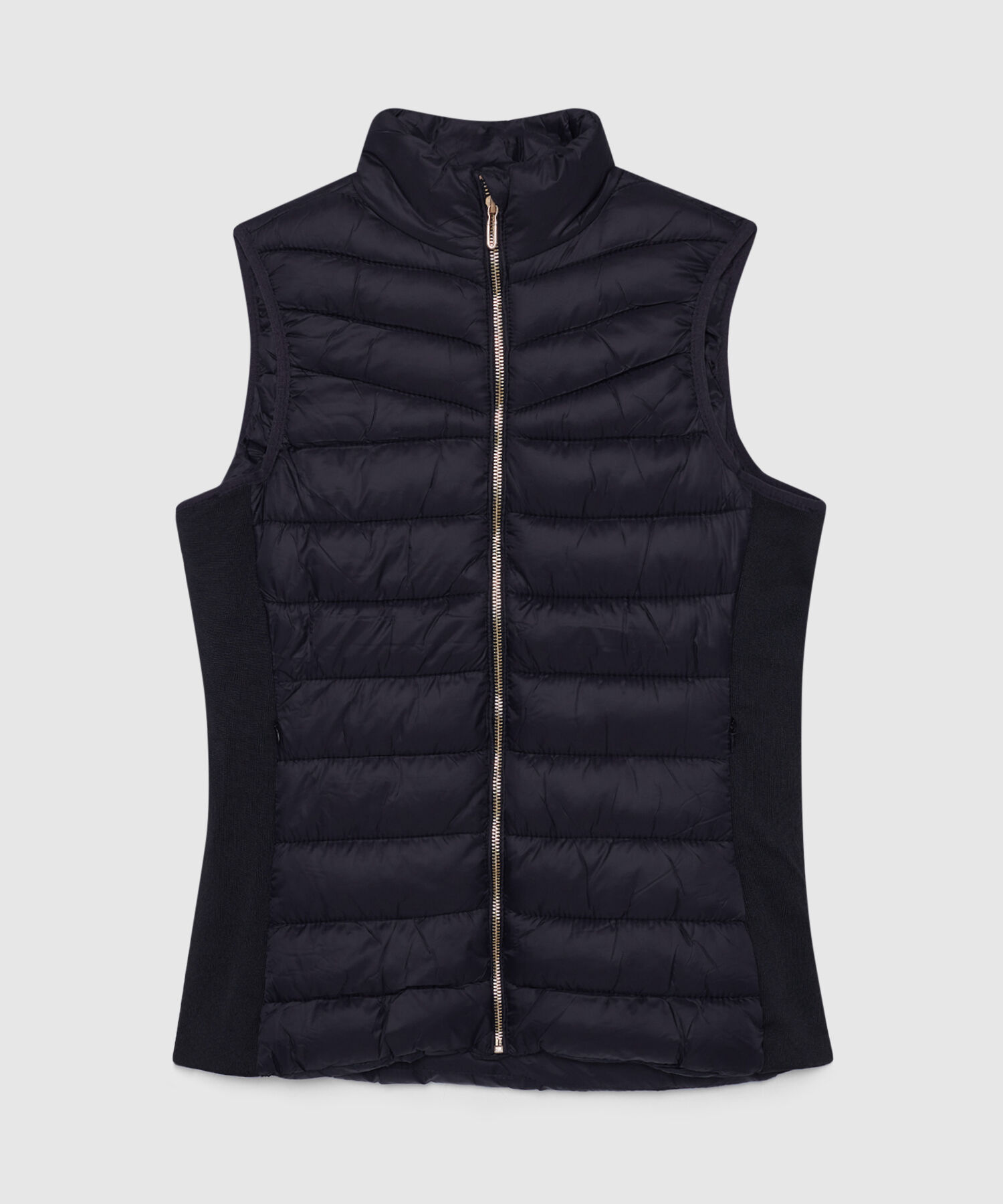Chaleco Acolchado con Bolsillos en Rib