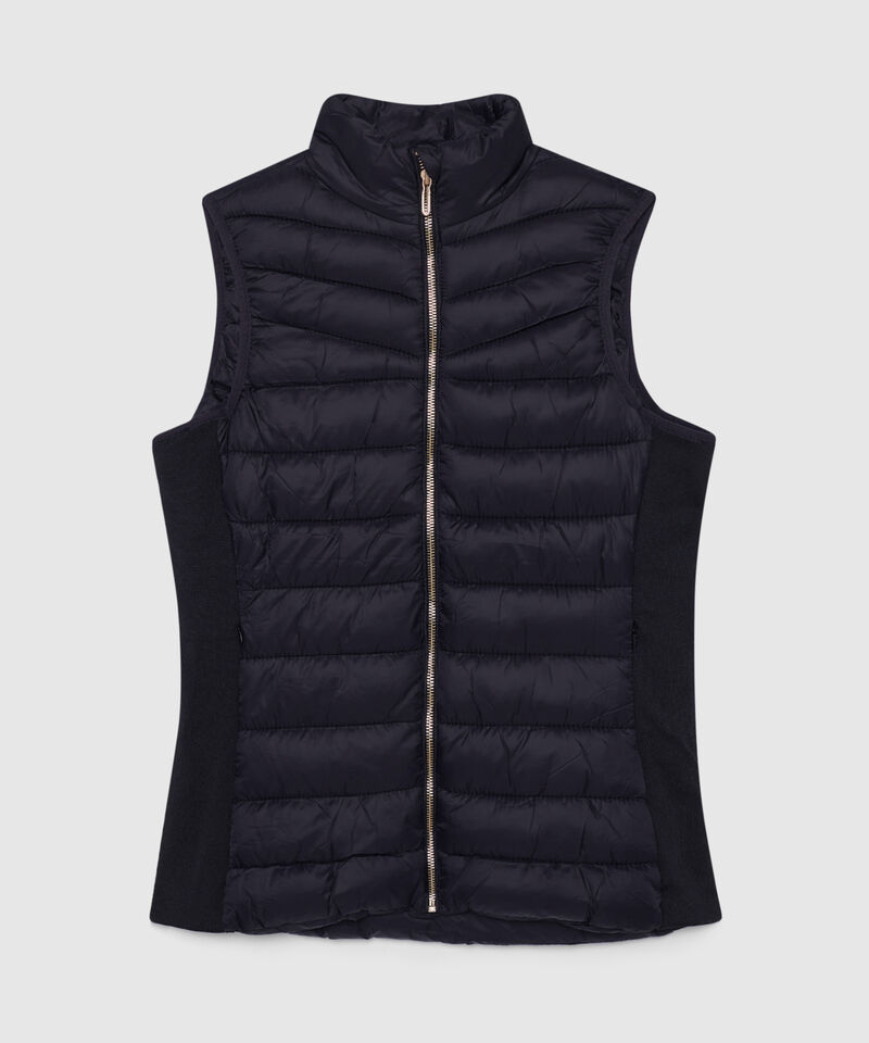 Chaleco Acolchado con Bolsillos en Rib