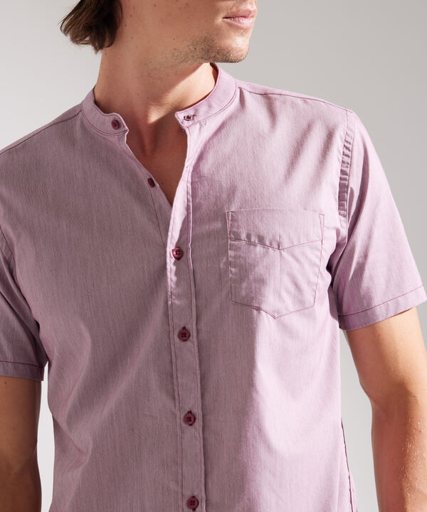 Camisa Manga Corta con Cuello Neru
