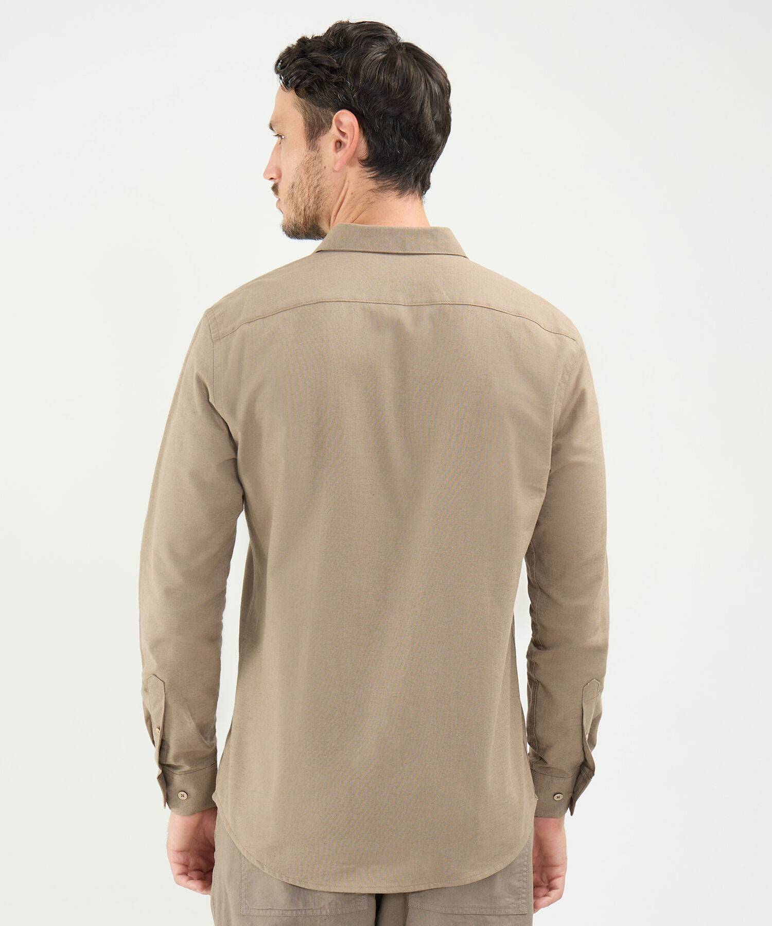 Camisa en Efecto Rústico