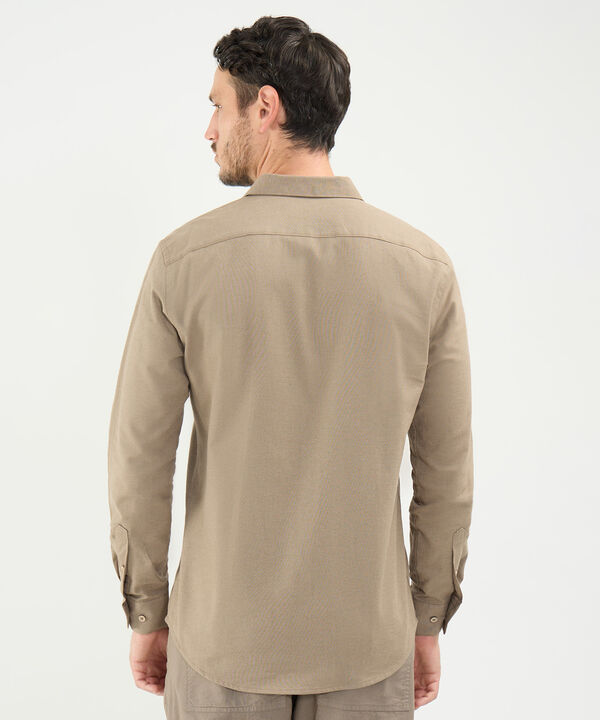 Camisa en Efecto Rústico