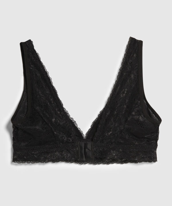 Bralette-Escote-V-Con-Encaje-Y-Microfibra image number null