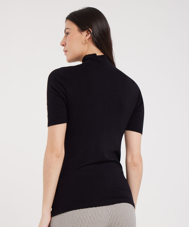 Saco Cuello Alto Manga Corta Tejido
