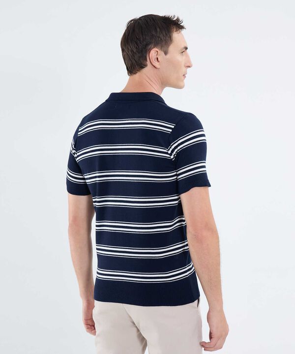 Polo Tejida Preteñida Para Hombre