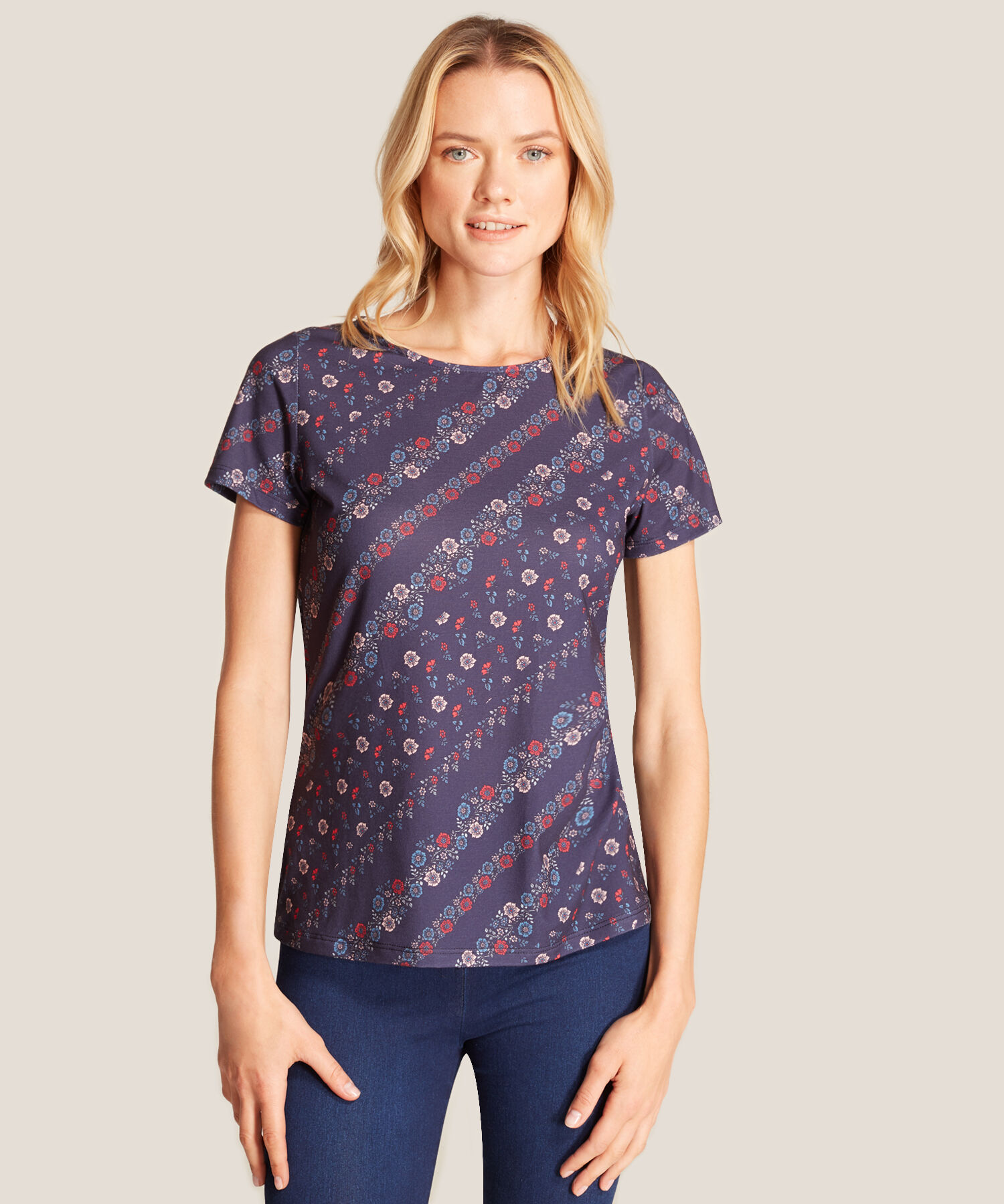 Camiseta Estampado de Flores